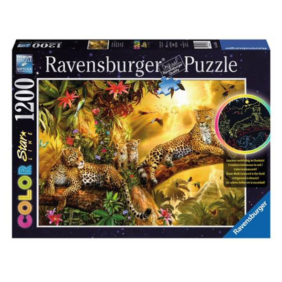 Ravensburger glowing puzzle Golden leopard (16183)