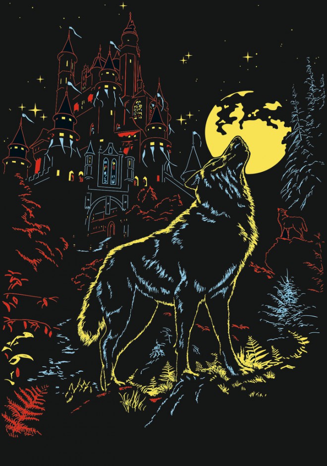 Пазл светящийся Ravensburger Волк и луна (16186)