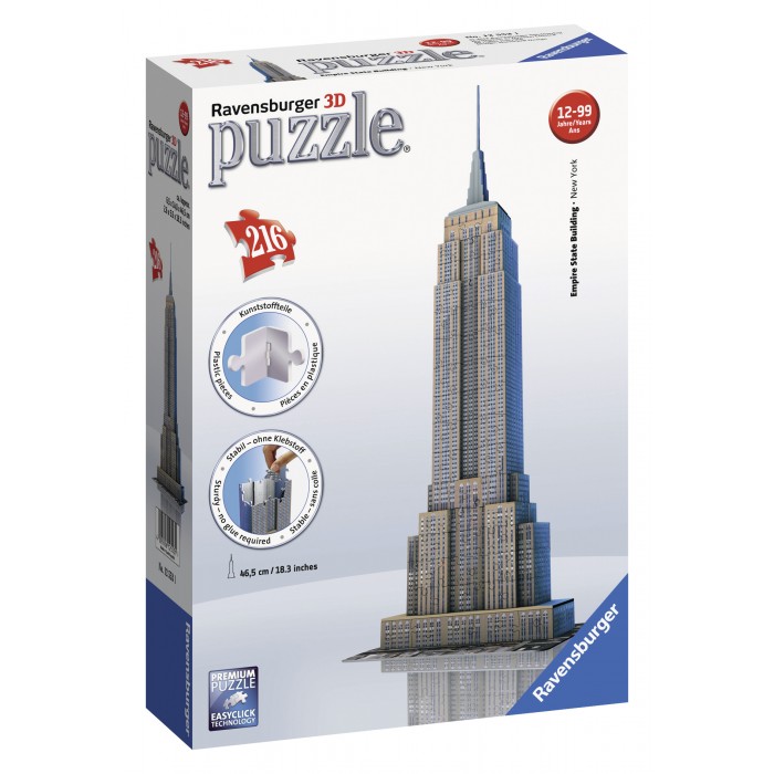 3D Пазл Ravensburger Небоскреб Empire State Building (12553)