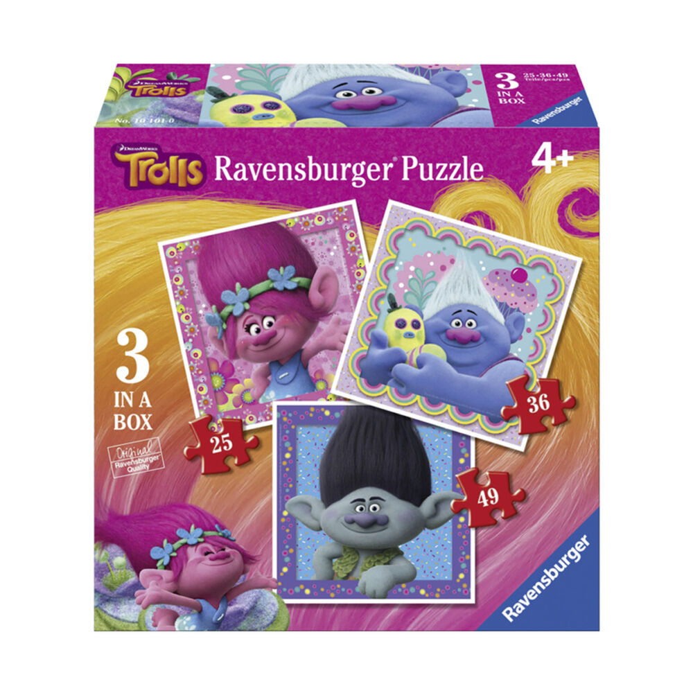 Ravensburger puzzle 3 in 1 Disney Trolls (06899_9)