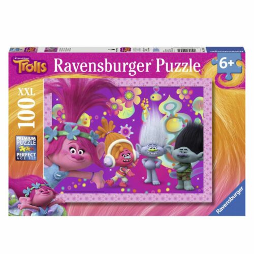 Puzzle Ravensburger XXL Trolls Hairy Adventure 100 Items (10953)
