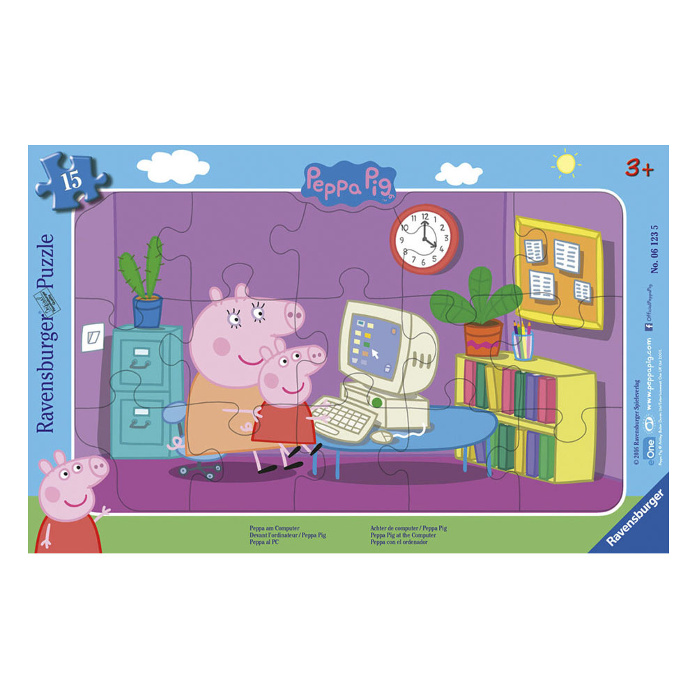 Ravensburger Puzzle Peppa Pig and Mom, 15 pieces (6123)
