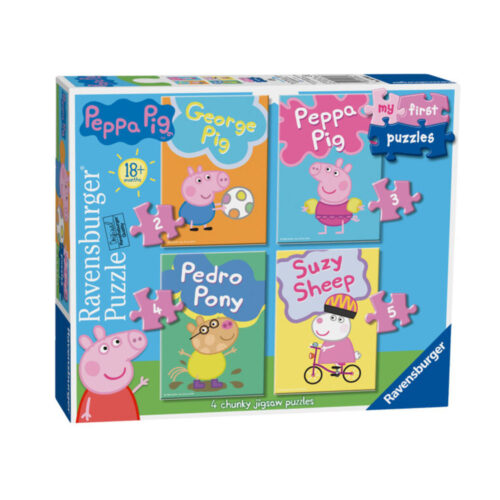 Ravensburger Peppa Pig puzzle, My first puzzles, 4 pcs (6960)