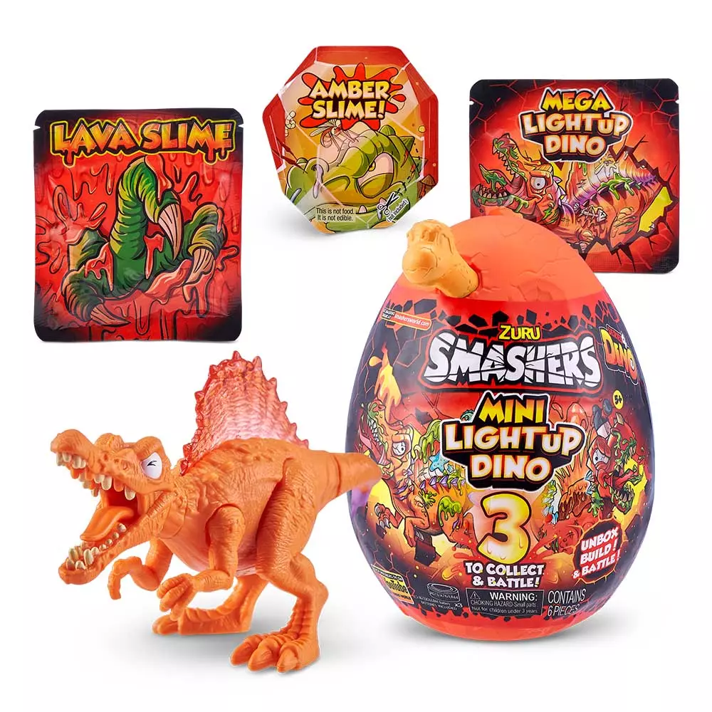 Toy set SMASHERS Light-Up Dino Mini with accessories-B (7473B)
