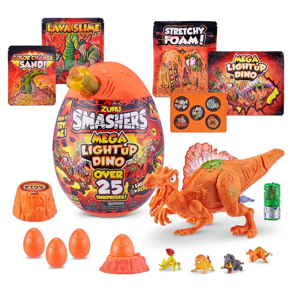 Іграшка у наборі SMASHERS Light-Up Dino Mega з аксесуарами-B (7474B)