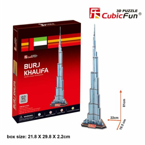 Burj Khalifa 3D Puzzle Constructor CubicFun (C151h)