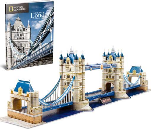 Tower Bridge 3D Puzzle Constructor Cubic Fun National Geographic (DS0978h)
