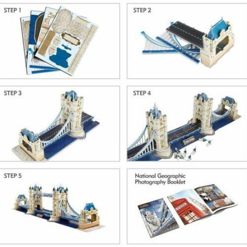 Tower Bridge 3D Puzzle Constructor Cubic Fun National Geographic (DS0978h)