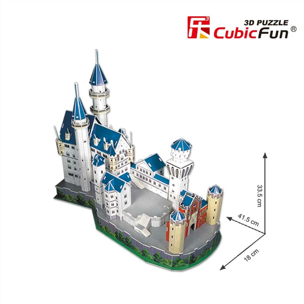 3D Puzzle Constructor CubicFun National Geographic Neuschwanstein Castle (DS0990h)
