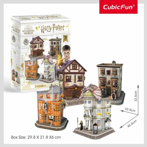 3D Puzzle Constructor CubicFun Diagon Alley Set Diagon Alley Harry Potter (DS1009h)