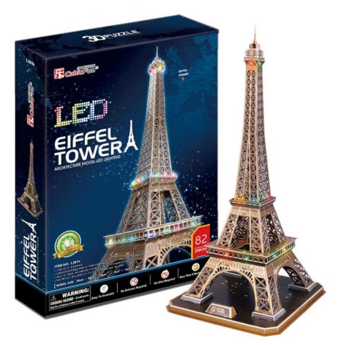 3D Puzzle Constructor CubicFun Eiffel Tower LED (L091h)