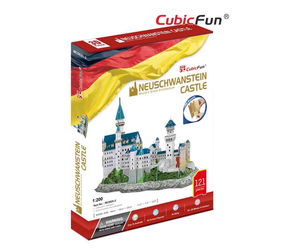 3D puzzle-constructor CubicFun Neuschwanstein Castle (MC062h-2)