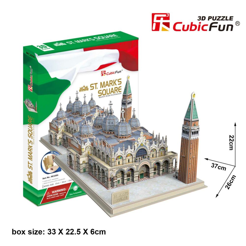 3D Puzzle Constructor CubicFun St Mark&#8217;s Square (MC209h)