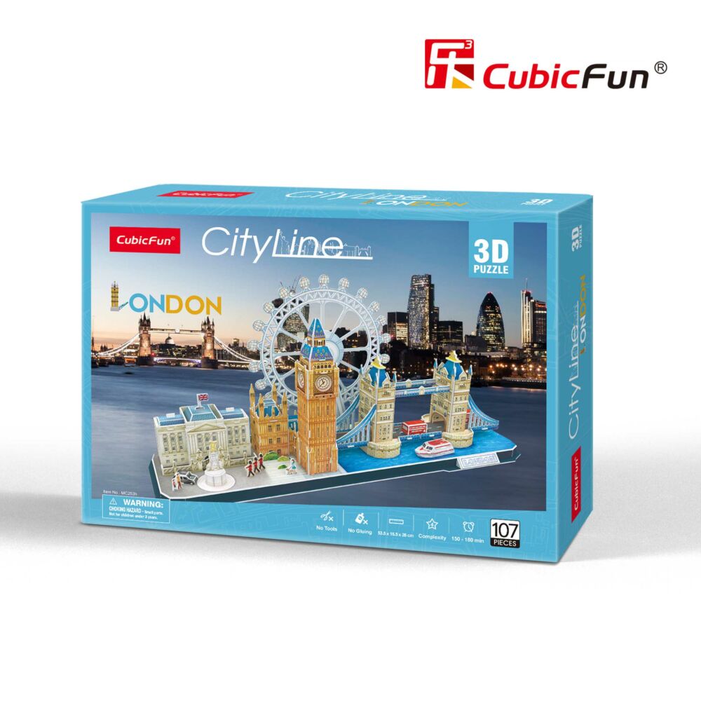 Тривимірна головоломка-конструктор CubicFun CITY LINE LONDON (MC253h)