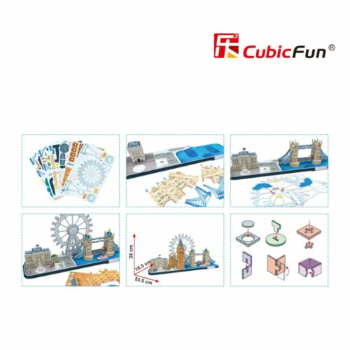 3D puzzle-constructor CubicFun CITY LINE LONDON (MC253h)