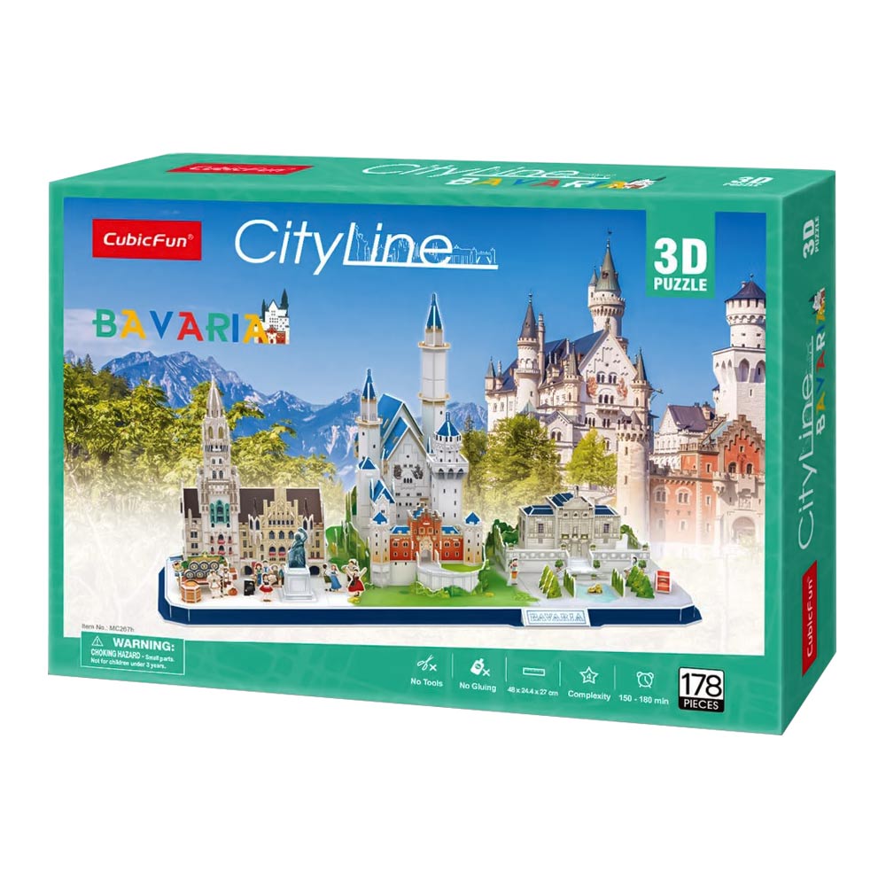 3D puzzle-constructor Cubic Fun CITY LINE BAVARIA (MC267h)
