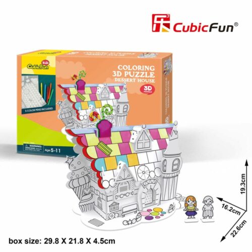 3D Puzzle Constructor CubicFun Dessert House (P688h)