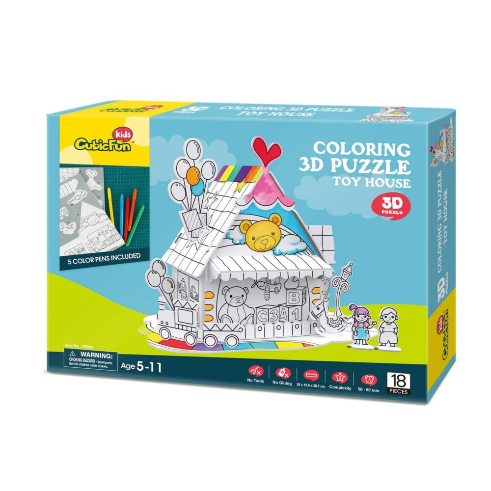 3D Puzzle-Constructor CubicFun Toy House (P693h)