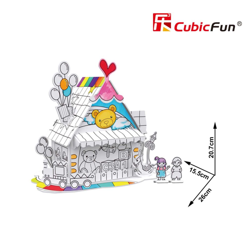 Тривимірна головоломка-конструктор CubicFun Іграшковий Будинок (P693h)