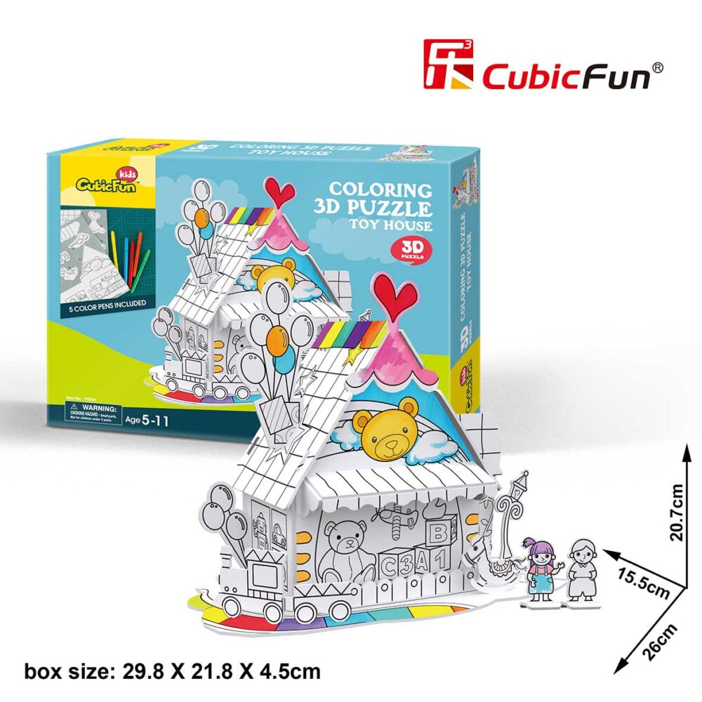 3D Puzzle-Constructor CubicFun Toy House (P693h)