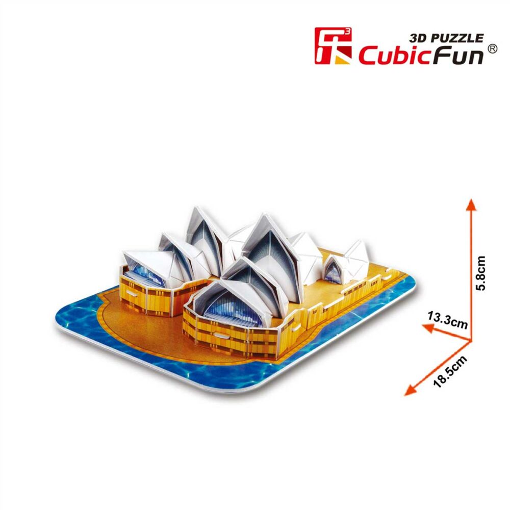 3D Puzzle Constructor CubicFun Sydney Opera House Mini Series (S3001h)