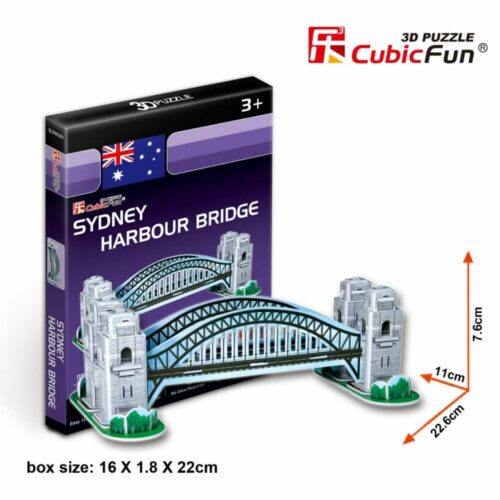 Трехмерная головоломка-конструктор CubicFun Сиднейский мост Харбор-Бридж серия мини (S3002h)