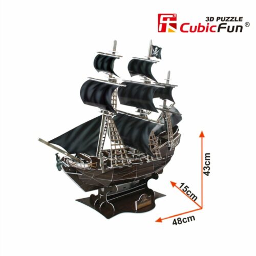 3D Puzzle Constructor CubicFun Two-Masted Schooner (T4005h)