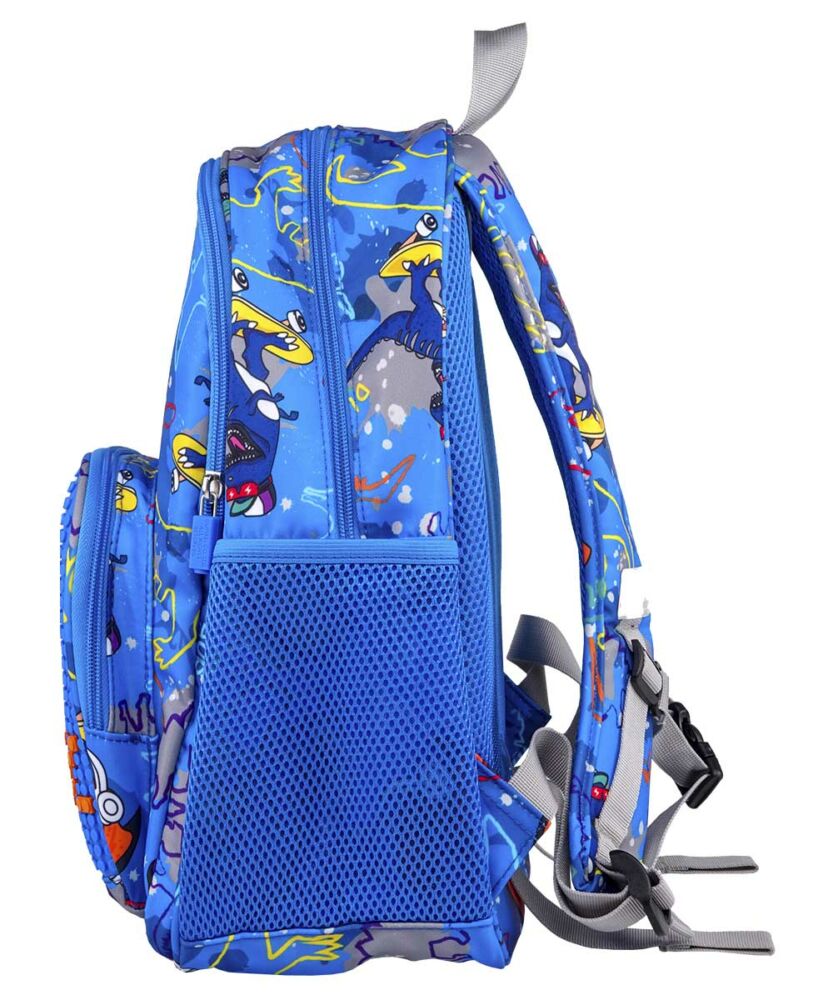 Backpack Upixel Futuristic Kids School Bag Dinosaur Blue (U21-001-B)
