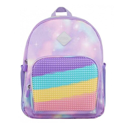 Backpack Upixel Futuristic Kids School Bag Rainbow Purple (U21-001-C)