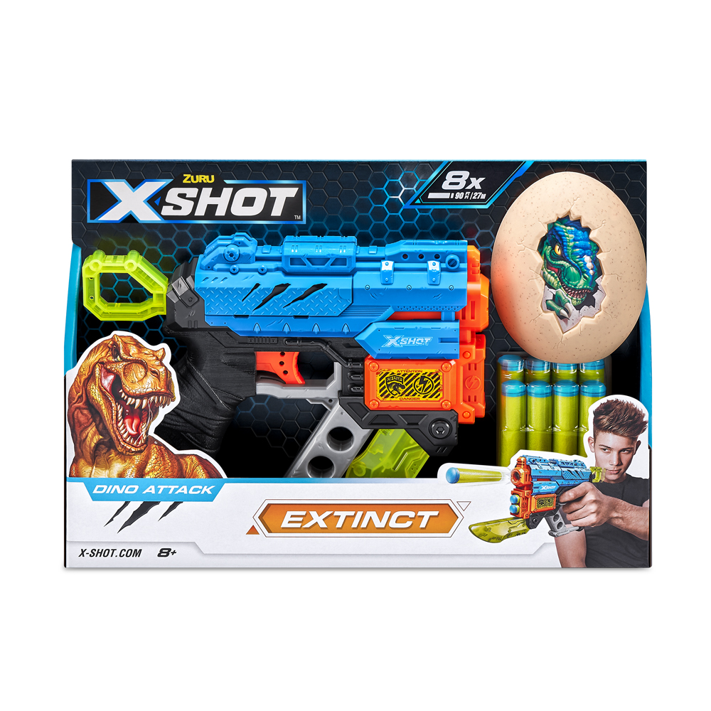 Rapid fire blaster X-Shot DINO Extinct New (4870R)