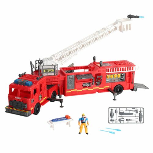 Game set Rescuers Resque Force Giant fire truck (546058)