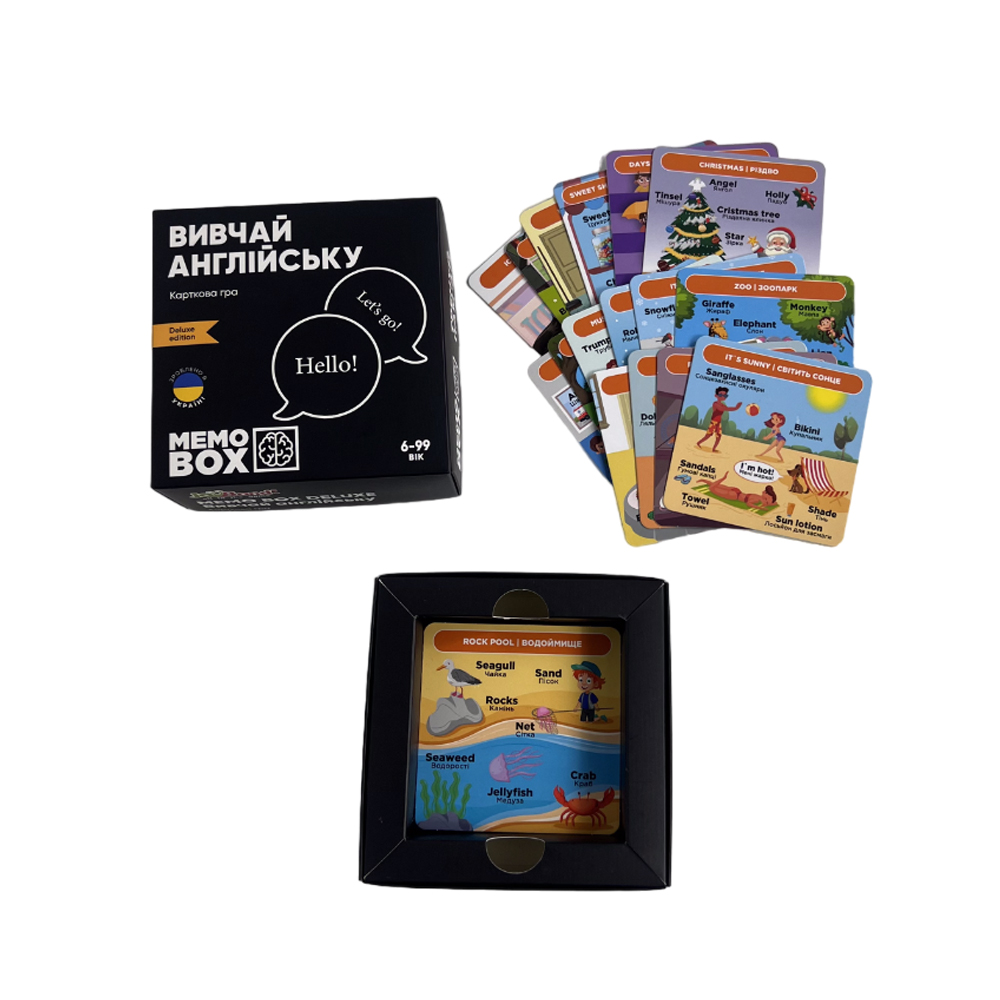Board Game JoyBand MemoBox Delux Learn English (MBD104)