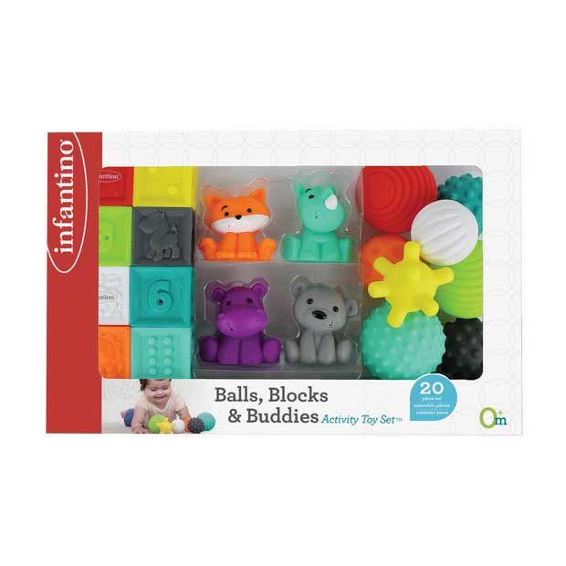 Сенсорный набор INFANTINO Мячики, кубики и животные (310231)