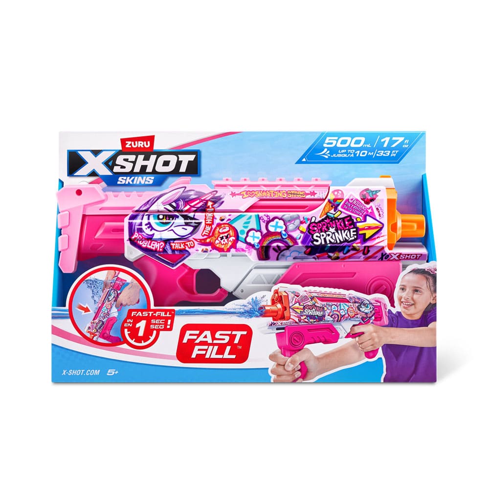 Water Blaster X-Shot Fast-Fill Skins Hyperload Unicorn Splash (11854E)