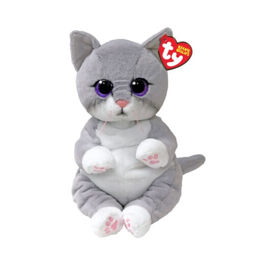 Soft toy TY BEANIE BELLIES 25 cm Gray kitten MORGAN (43203)