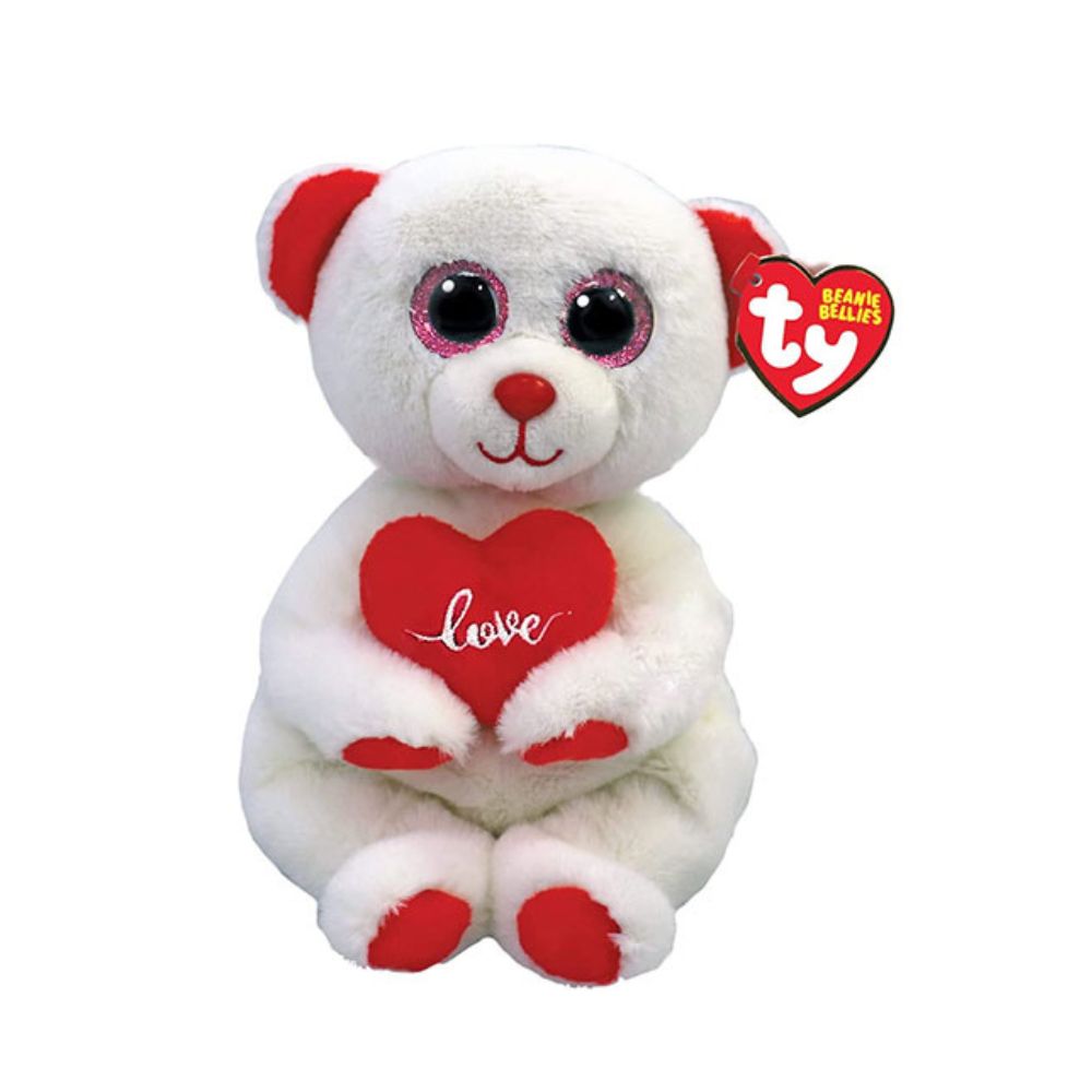 Children&#8217;s soft toy TY BEANIE BELLIES 41047 White bear &#8220;DESI&#8221; (41047)