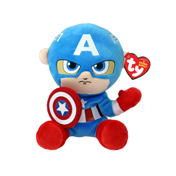 Children&#8217;s soft toy TY Marvel &#8220;Captain America&#8221; 15 cm (44002)