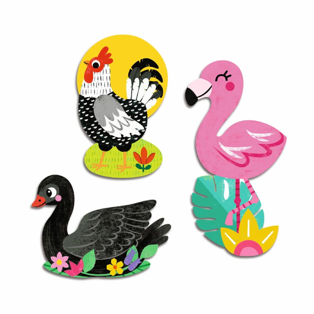 Djeco Set of figured stickers “Birds” (DJ00058)