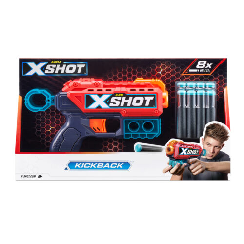 Швидкострільний бластер X-Shot Red EXCEL Kickback 8 патронів (36184R)