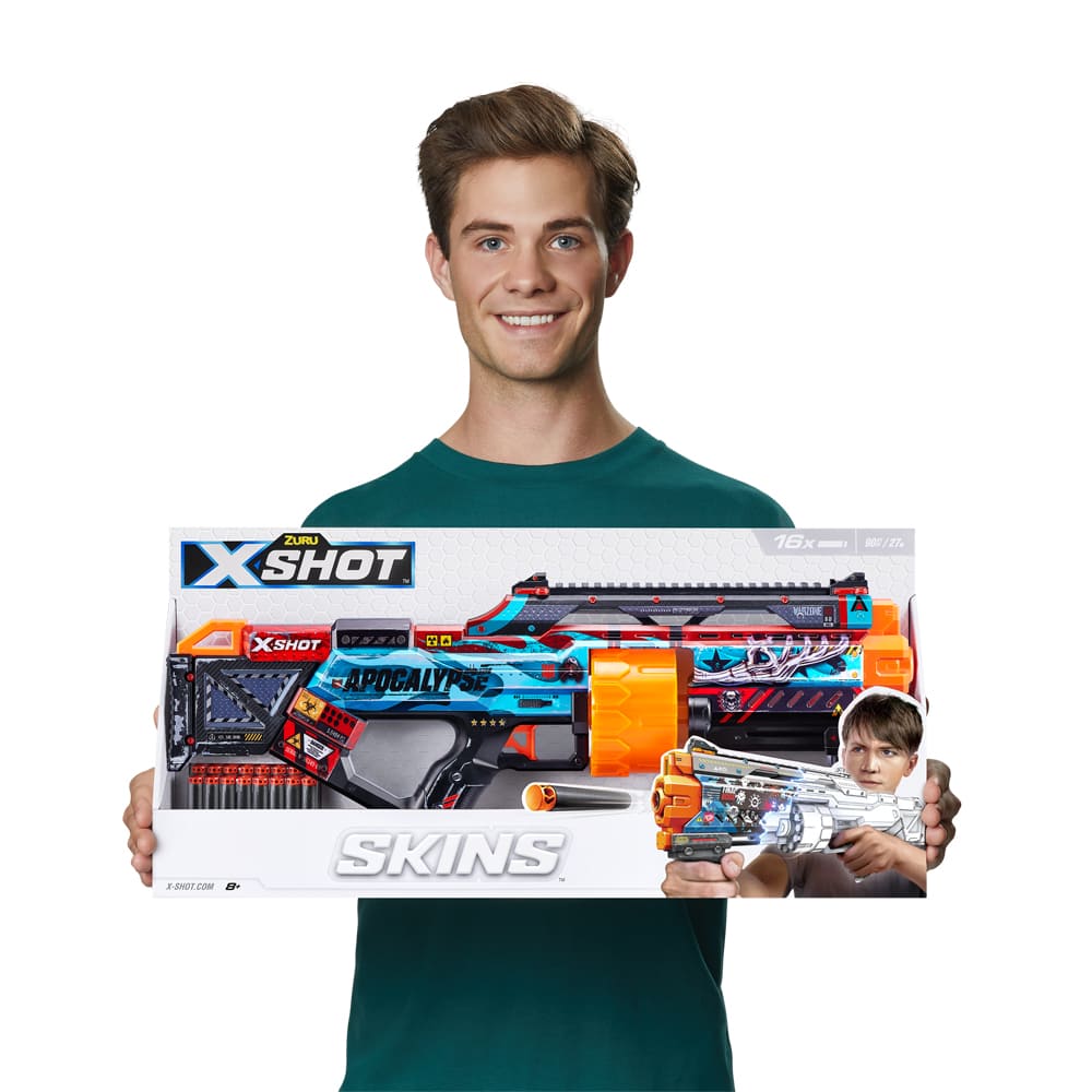 Швидкострільний бластер X-SHOT Skins Last Stand Apocalypse (16 патронів) (36518D)