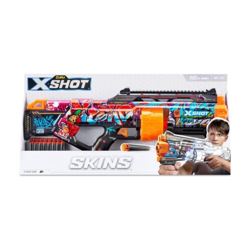 Rapid fire blaster X-SHOT Skins Last Stand Graffiti (16 rounds) (36518B)
