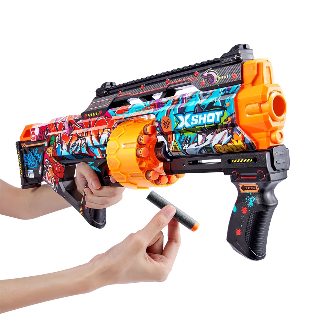 Rapid fire blaster X-SHOT Skins Last Stand Graffiti (16 rounds) (36518B)