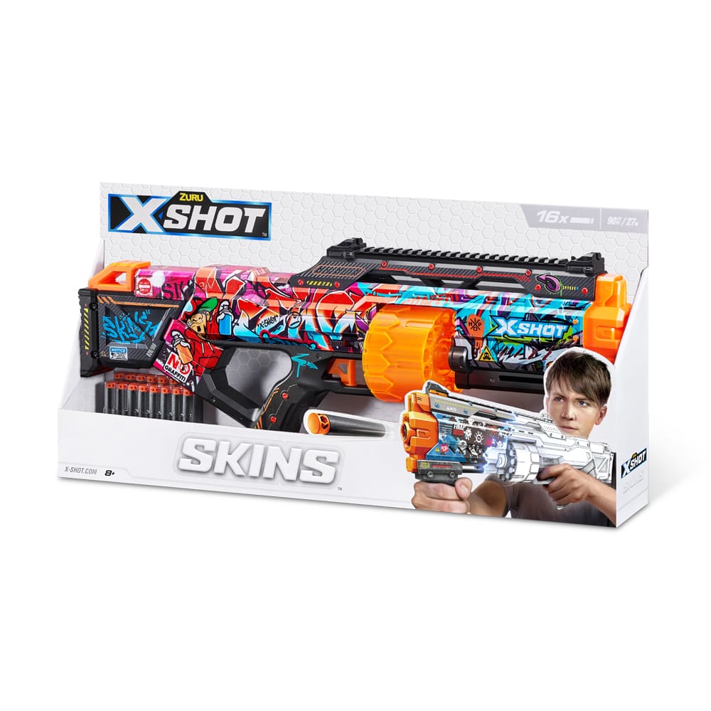 Rapid fire blaster X-SHOT Skins Last Stand Graffiti (16 rounds) (36518B)