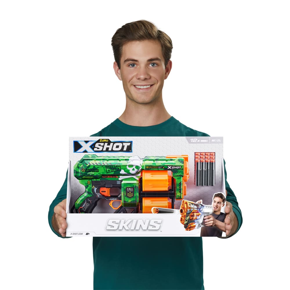 Rapid Fire Blaster X-SHOT Skins Dread Camo (12 rounds) (36517D)