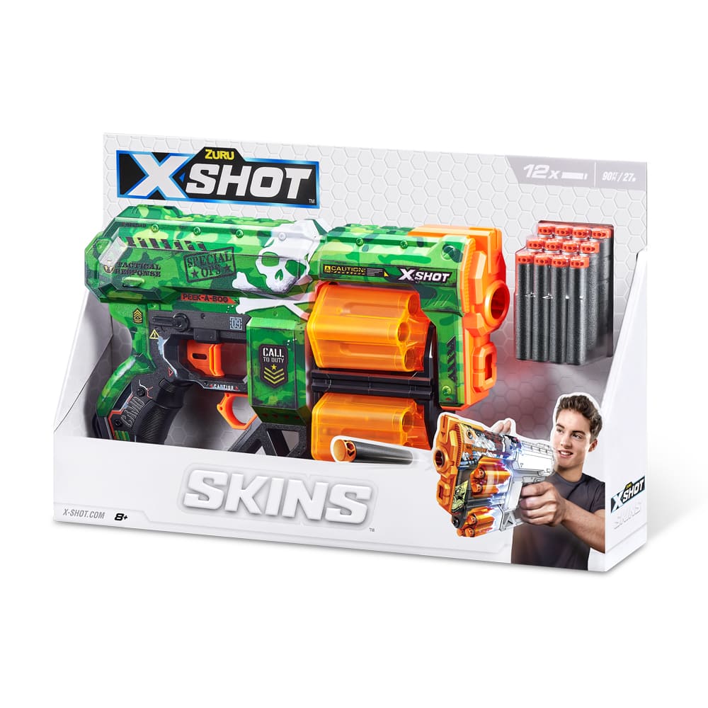 Rapid Fire Blaster X-SHOT Skins Dread Camo (12 rounds) (36517D)