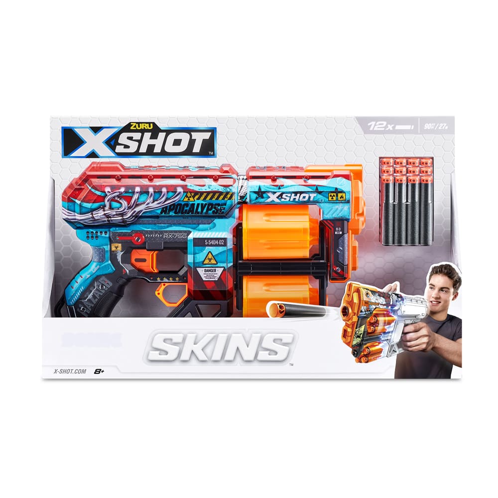 Rapid Fire Blaster X-SHOT Skins Dread Apocalypse (12 rounds) (36517G)