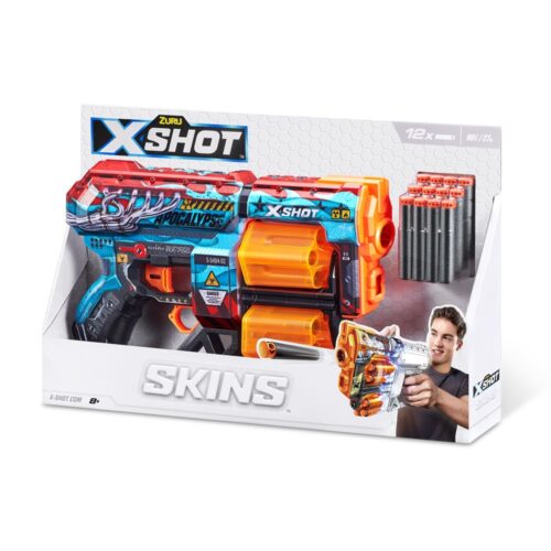 Rapid Fire Blaster X-SHOT Skins Dread Apocalypse (12 rounds) (36517G)