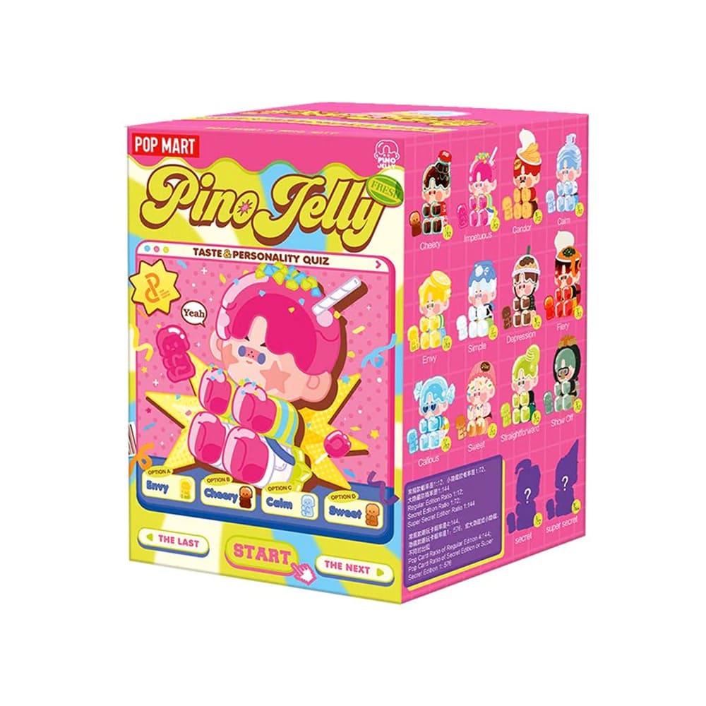 POP MART surprise toy with collectible figure PINO JELLY series Taste and Personality Quiz (PJWS-01)