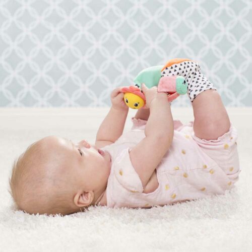 Socks and rattles INFANTINO Bug and flower (316136I)