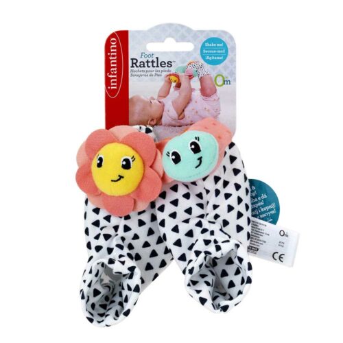 Socks and rattles INFANTINO Bug and flower (316136I)
